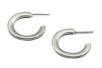 Classic Small Silver Hoop Earrings